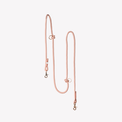 'Powder Rose' - Hands Free Braided Leash
