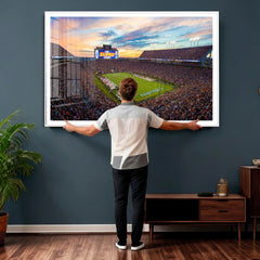 Auburn Stadium Sunset Wall Art Canvas Print, Jordan Hare