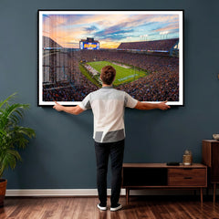 Auburn Stadium Sunset Wall Art Canvas Print, Jordan Hare