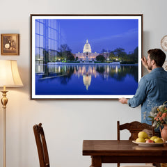 Washington White House Skyline Wall Art Canvas Print –