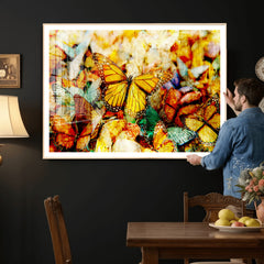 Butterfly Wall Art Canvas Print – Colorful Abstract Nature