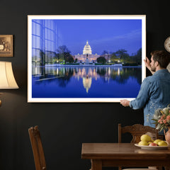 Washington White House Skyline Wall Art Canvas Print –
