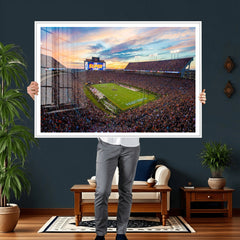 Auburn Stadium Sunset Wall Art Canvas Print, Jordan Hare