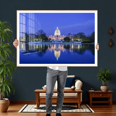 Washington White House Skyline Wall Art Canvas Print –