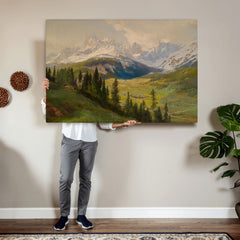 Konrad Petrides View From Mount Helm Wall Art Canvas Print -