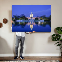 Washington White House Skyline Wall Art Canvas Print –