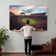 Auburn Stadium Sunset Wall Art Canvas Print, Jordan Hare