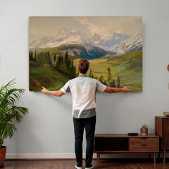 Konrad Petrides View From Mount Helm Wall Art Canvas Print -