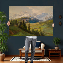 Konrad Petrides View From Mount Helm Wall Art Canvas Print -