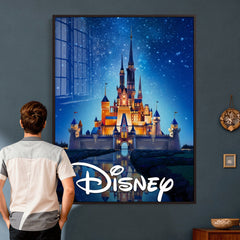 Disney Castle Wall Art – Framed Magic Kingdom Canvas