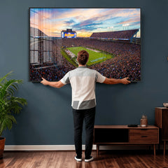 Auburn Stadium Sunset Wall Art Canvas Print, Jordan Hare