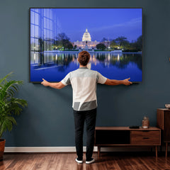 Washington White House Skyline Wall Art Canvas Print –