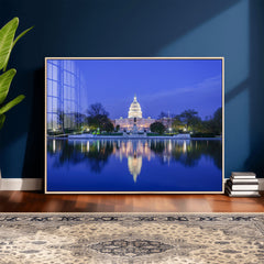 Washington White House Skyline Wall Art Canvas Print –