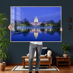 Washington White House Skyline Wall Art Canvas Print –