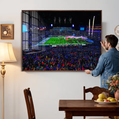 Ole Miss Rebels Vaught Hemingway Stadium Wall Art Canvas