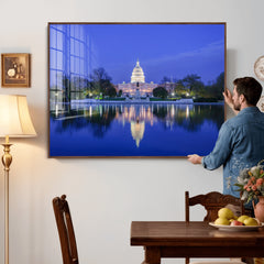Washington White House Skyline Wall Art Canvas Print –
