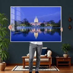 Washington White House Skyline Wall Art Canvas Print –