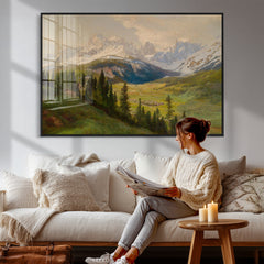 Konrad Petrides View From Mount Helm Wall Art Canvas Print -