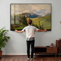Konrad Petrides View From Mount Helm Wall Art Canvas Print -