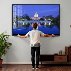 Washington White House Skyline Wall Art Canvas Print –