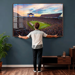 Auburn Stadium Sunset Wall Art Canvas Print, Jordan Hare