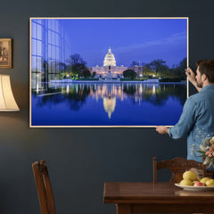 Washington White House Skyline Wall Art Canvas Print –