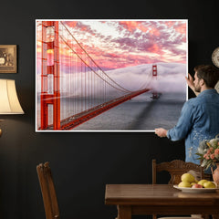 Golden Gate Bridge Wall Art Canvas Print – San Francisco