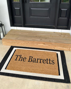 Plain Text Personalized Doormats