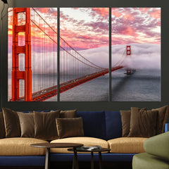 Golden Gate Bridge Wall Art Canvas Print – San Francisco