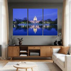 Washington White House Skyline Wall Art Canvas Print –
