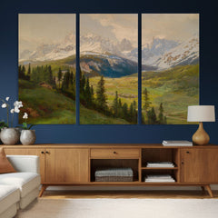 Konrad Petrides View From Mount Helm Wall Art Canvas Print -