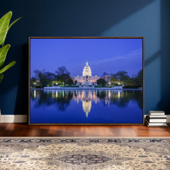 Washington White House Skyline Wall Art Canvas Print –