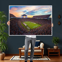 Auburn Stadium Sunset Wall Art Canvas Print, Jordan Hare