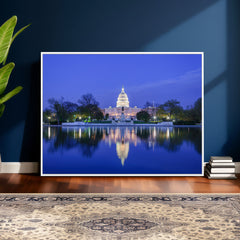 Washington White House Skyline Wall Art Canvas Print –