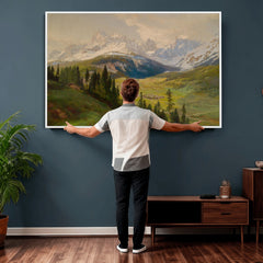 Konrad Petrides View From Mount Helm Wall Art Canvas Print -