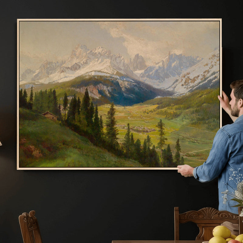 Konrad Petrides View From Mount Helm Wall Art Canvas Print -