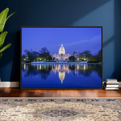 Washington White House Skyline Wall Art Canvas Print –