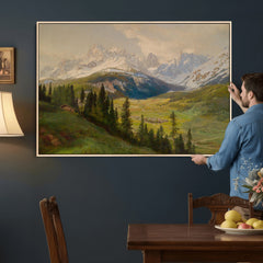 Konrad Petrides View From Mount Helm Wall Art Canvas Print -