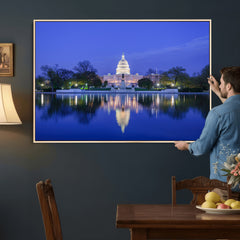 Washington White House Skyline Wall Art Canvas Print –