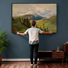 Konrad Petrides View From Mount Helm Wall Art Canvas Print -