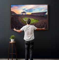 Auburn Stadium Sunset Wall Art Canvas Print, Jordan Hare