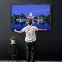 Washington White House Skyline Wall Art Canvas Print –