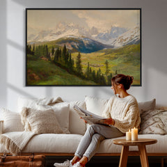 Konrad Petrides View From Mount Helm Wall Art Canvas Print -