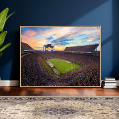 Auburn Stadium Sunset Wall Art Canvas Print, Jordan Hare