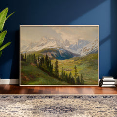 Konrad Petrides View From Mount Helm Wall Art Canvas Print -