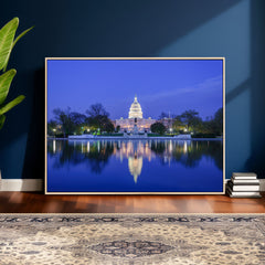 Washington White House Skyline Wall Art Canvas Print –