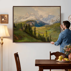 Konrad Petrides View From Mount Helm Wall Art Canvas Print -