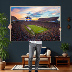 Auburn Stadium Sunset Wall Art Canvas Print, Jordan Hare