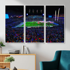 Ole Miss Rebels Vaught Hemingway Stadium Wall Art Canvas