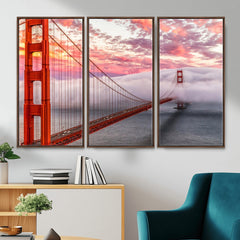 Golden Gate Bridge Wall Art Canvas Print – San Francisco